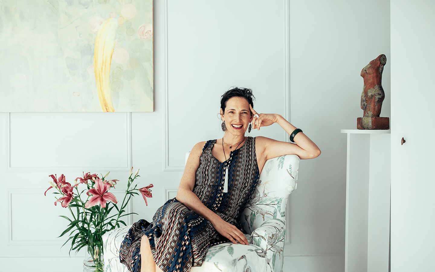 Dr. Catherine Price, Doctor of Chinese Medicine, in her Newport RI practice — photo by Sasha Israel
